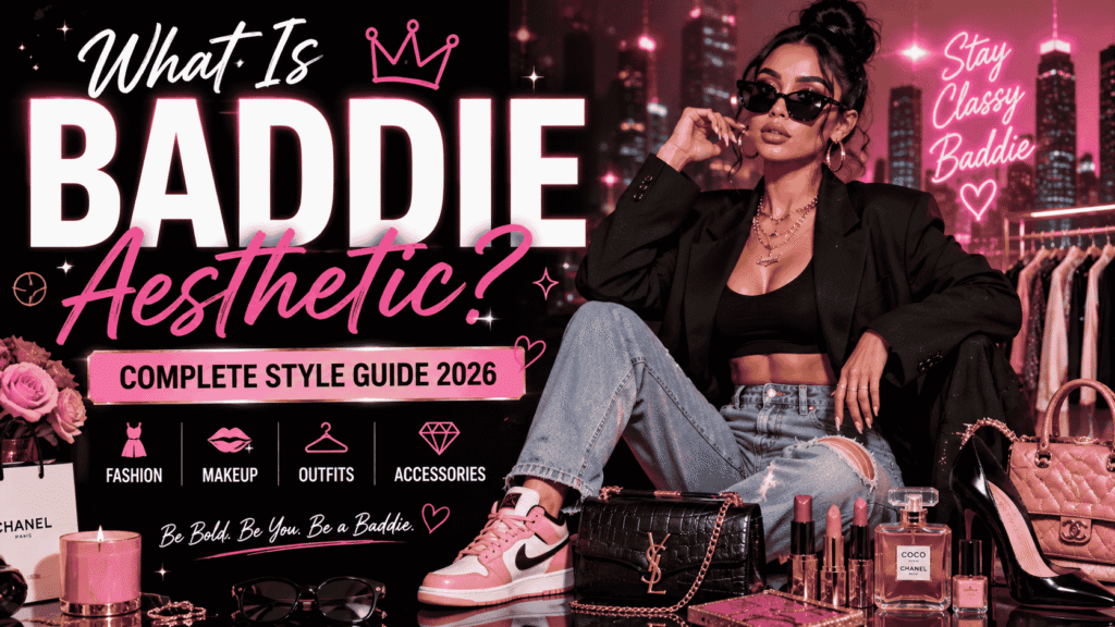 What Is Baddie Aesthetic? A complete 2026 style guide featuring trendy outfits, makeup, accessories, and modern fashion inspiration.